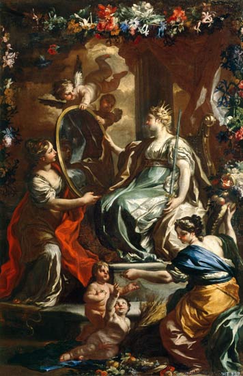 Allegory of a glorious reign von Francesco Solimena