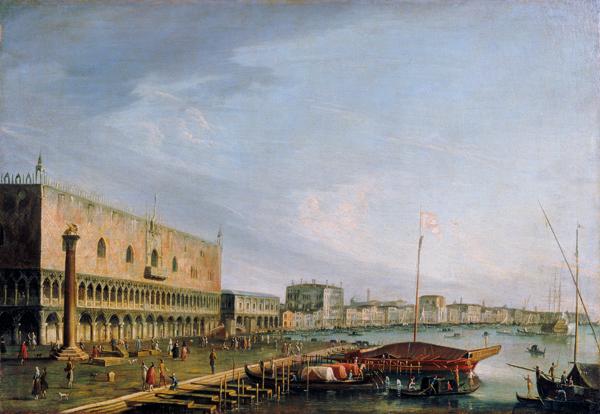 Blick auf Markusplatz mit Dogenpalast in Venedig von Francesco Tironi