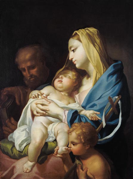 Die hl. Familie mit dem Johannesknaben von Francesco Trevisani (Werkstatt)