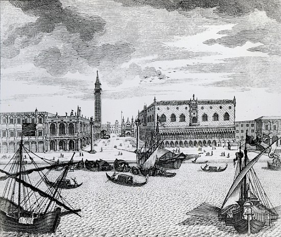 View of Piazza San Marco from the Bacino, Venice von Francesco Zucchi