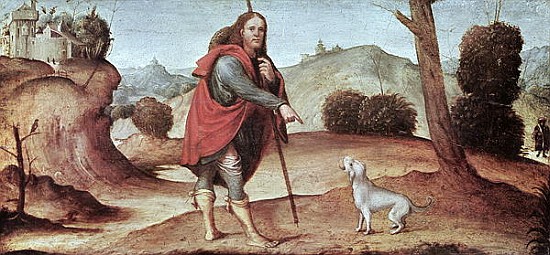 St. Rocco, from a predella panel von (Francesco di Marco Raibolini) Il Francia