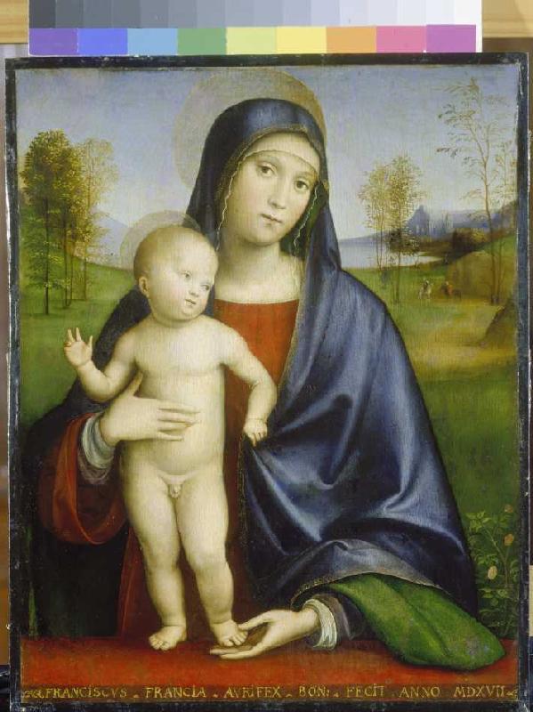 Maria mit dem Kind. von Francia, (eigentl. Francesco Raibolini)