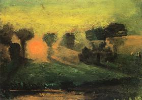 Sunset through Trees c.1855