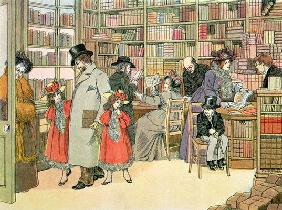 The Book Shop, from 'The Book of Shops', 1899 (colour litho) 1912