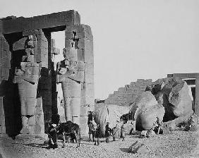 The Ramesseum, Thebes, Egypt, 1858 (photo) 18th