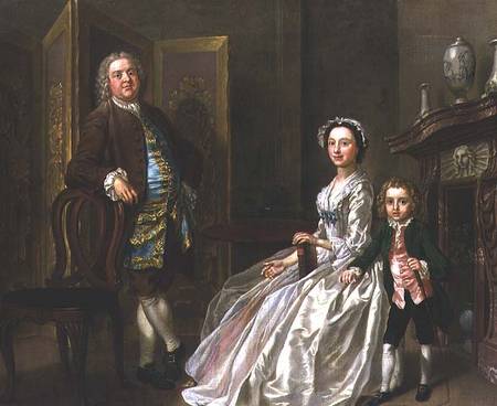 The Bedford Family, also known as the Walpole Family von Francis Hayman