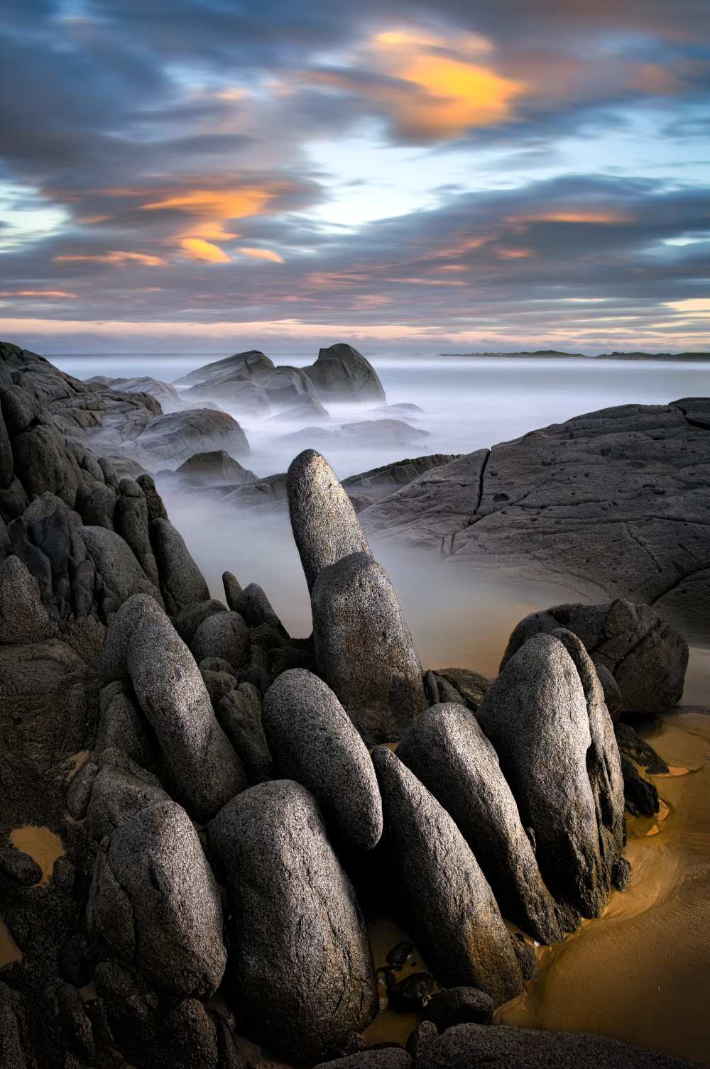 Stone Gathering - Grey Rocks von Francis Keogh