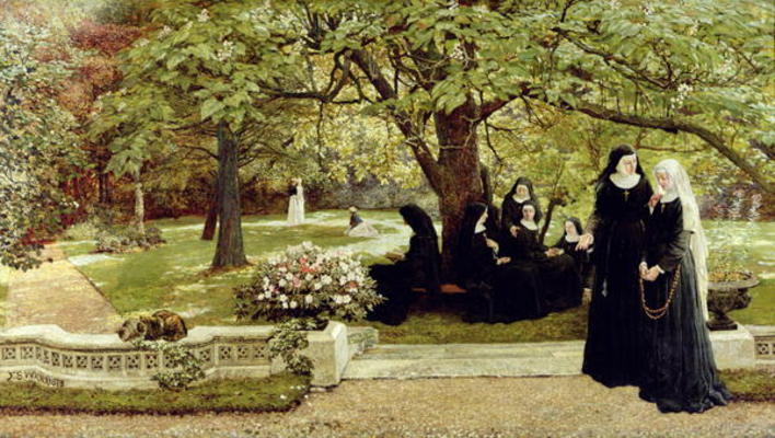 The Convent Garden, 1878 (oil on canvas) von Francis S. Walker