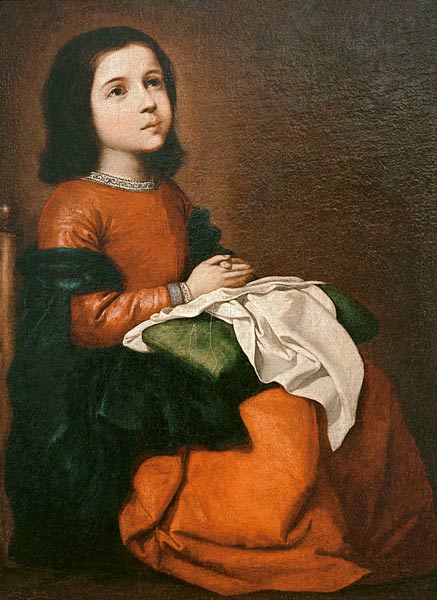 Die Jugend der Mutter Gottes von Francisco de Zurbarán (y Salazar)
