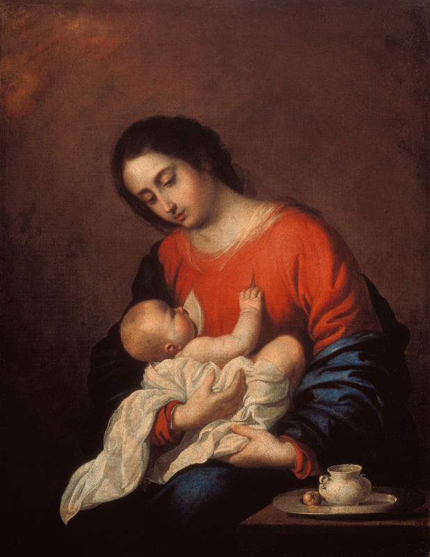 Maria mit dem Kind von Francisco de Zurbarán (y Salazar)