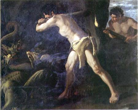 Hercules Fighting with the Lernaean Hydra von Francisco de Zurbarán (y Salazar)