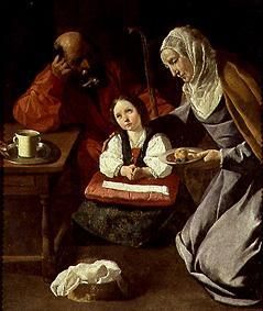 Maria, Joseph und der Jesusknabe von Francisco de Zurbarán (y Salazar)