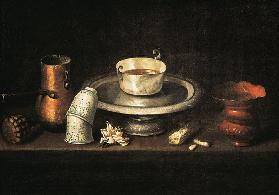 Still Life with a Bowl of Chocolate, or Breakfast with Chocolate c.1640