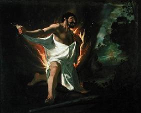 Hercules Tearing the Burning Robe c.1634
