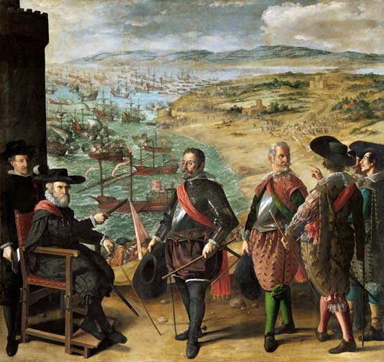 The Defence of Cadiz against the English von Francisco de Zurbarán (y Salazar)