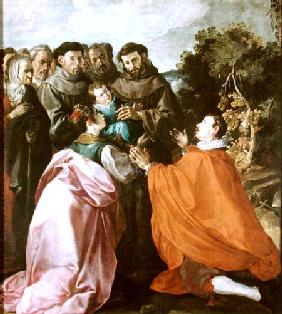 Healing of St. Bonaventure by St. Francis of Assisi c.1628