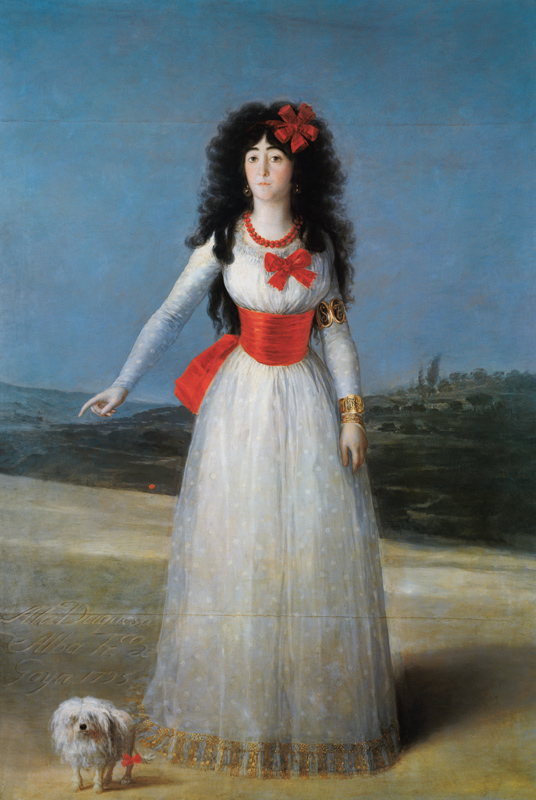 Die Herzogin von Alba. von Francisco José de Goya