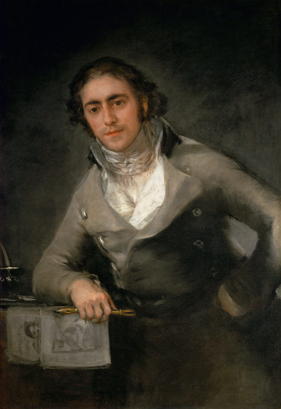 Portrait of a man presumed to be Don Evaristo Perez de Castro von Francisco José de Goya