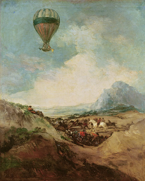 The Balloon or, The Ascent of the Montgolfier von Francisco José de Goya