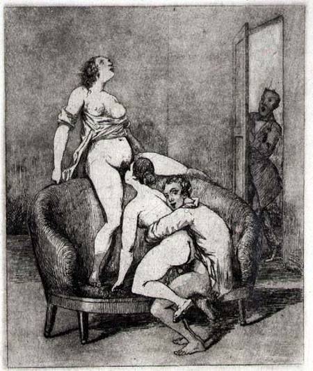 Caught in the act von Francisco José de Goya