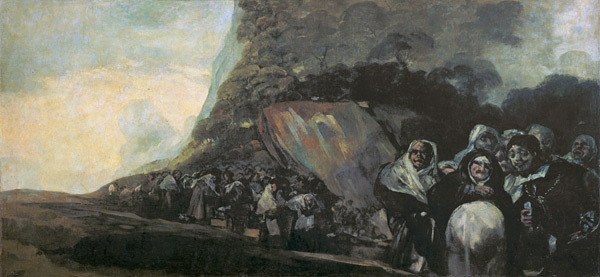 Prozession der Inquisition (Aus den schwarzen Bildern der Quinta del Sordo) von Francisco José de Goya