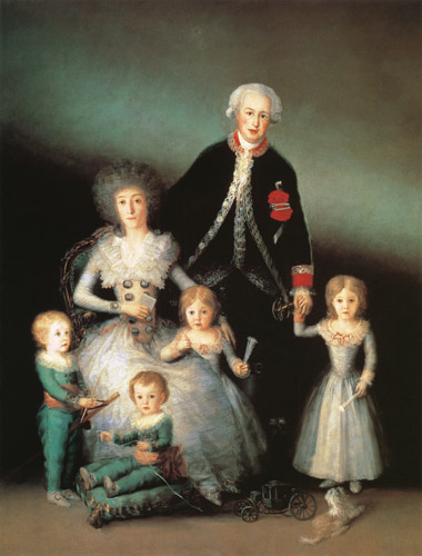The Duke of Osuna and his Family von Francisco José de Goya