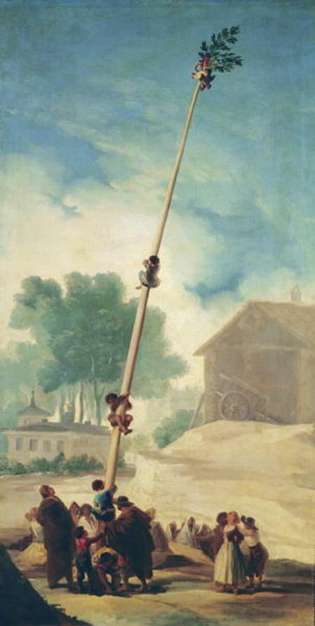 The Greasy Pole von Francisco José de Goya