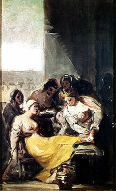 St. Isabella Caring for the Lepers von Francisco José de Goya
