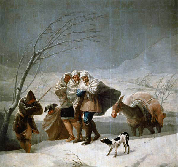 La nevada von Francisco José de Goya