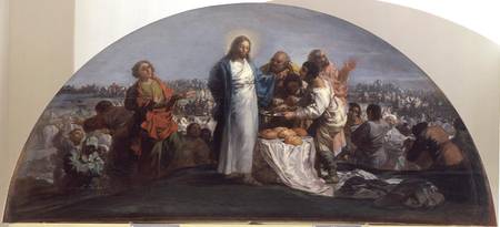 The Multiplication of the Loaves and Fishes von Francisco José de Goya