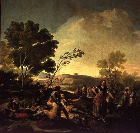 Picnic by the Banks of a River von Francisco José de Goya