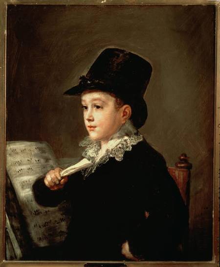 Portrait of Marianito Goya, Grandson of the Artist von Francisco José de Goya
