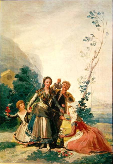 Spring or the Flower Seller von Francisco José de Goya