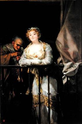 Maja and Celestina on a Balcony 1805-12