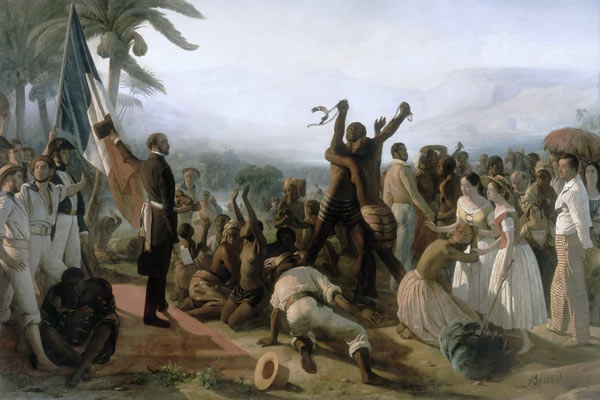 Die Abschaffung der Sklaverei in den französischen Kolonien 1848 von François August Biard