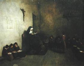 Interior of a School for Orphaned Girls 1850