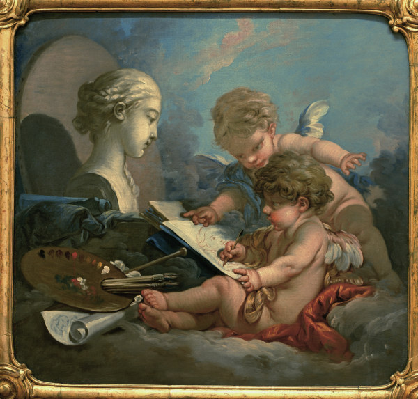Allegorie der Malerei von François Boucher