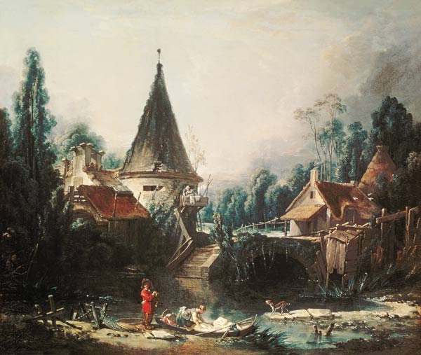 Landscape near Beauvais von François Boucher