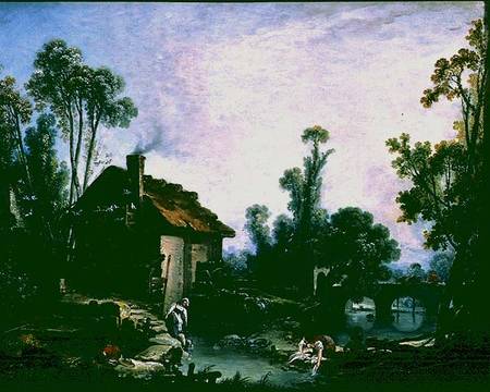 Landscape with a Watermill von François Boucher