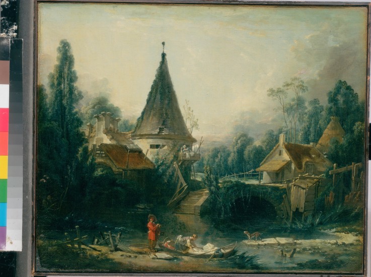 Landschaft bei Beauvais von François Boucher
