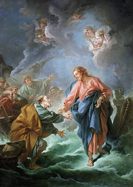 St. Peter Invited to Walk on the Water von François Boucher