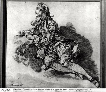 Study of a Young Man von François Boucher