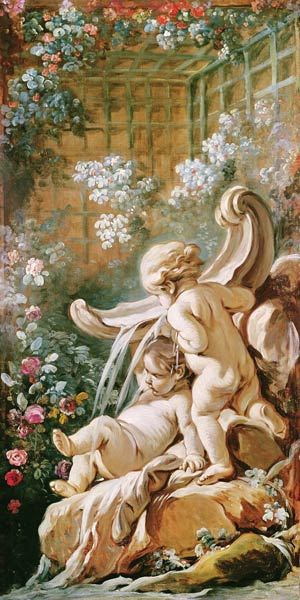 Two Cupids by a Basin, from the salon of Gilles Demarteau von François Boucher