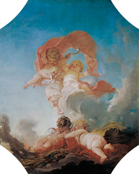 Summer, from a series of the Four Seasons in the Salle du Conseil Detail von François Boucher