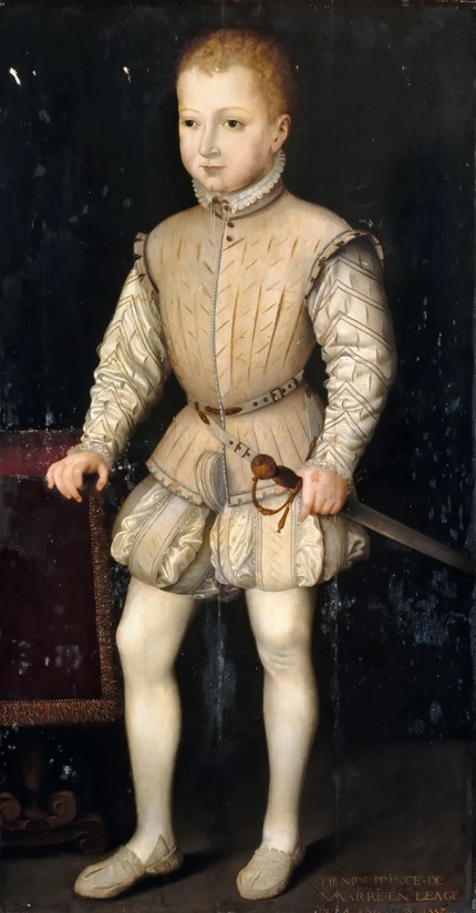 Heinrich IV. als Kind von François Clouet