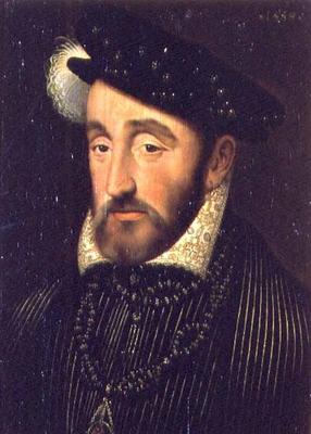 Portrait of Henri II of France (1519-59), 1559 von François Clouet