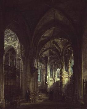 Interior of the Church of St. Pierre, Caen 1861