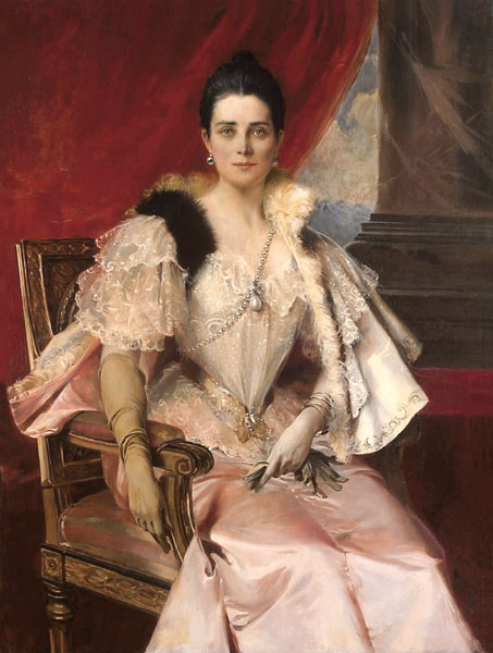 Porträt der Großfürstin Sinaida Jussupowa von François Flameng