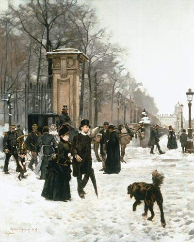 Spaziergang im winterlichen Brüssel von François Gailliard