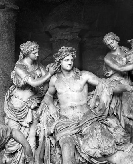 Apollo tended by the nymphs in the grove of the Baths of Apollo, executed with the assistance of Tho von Francois Girardon